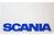 016-1333 Faldilla blanca + Logo SCANIA azul 600x350 mm