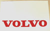 016-1335 Faldilla  blanca + Logo VOLVO Rojo 600x350 mm
