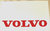 016-1335 Faldilla blanca + Logo VOLVO Rojo 600x350 mm